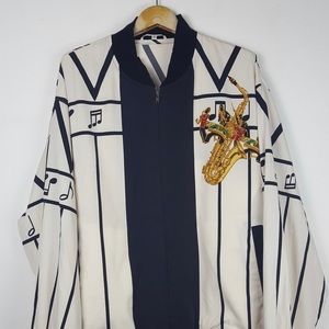 Jazz Graphic Zip-Up Jacket! Very fun!!